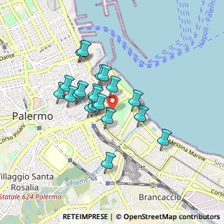 Mappa Via Archirafi subcampus., 90123 Palermo PA, Italia (0.76)