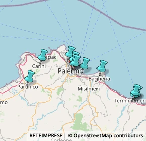 Mappa Via Parrocchia dei Tartari, 90133 Palermo PA, Italia (14.60636)