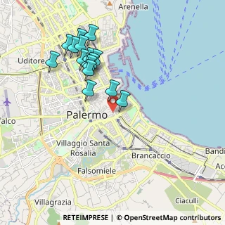 Mappa Via Parrocchia dei Tartari, 90133 Palermo PA, Italia (2.12375)