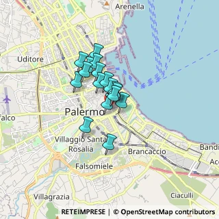 Mappa Via Parrocchia dei Tartari, 90133 Palermo PA, Italia (1.15529)