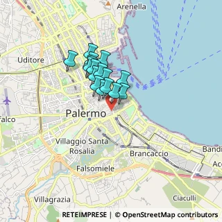 Mappa Vicolo Santa Rosalia, 90133 Palermo PA, Italia (1.31063)