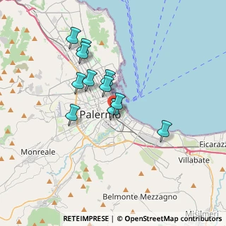 Mappa Vicolo Santa Rosalia, 90133 Palermo PA, Italia (3.30091)