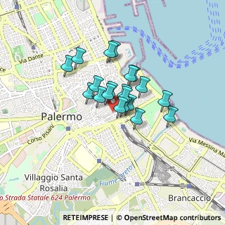 Mappa Vicolo Santa Rosalia, 90133 Palermo PA, Italia (0.6165)