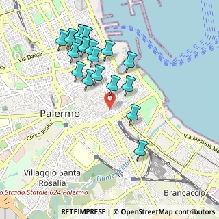 Mappa Via Parrocchia dei Tartari, 90133 Palermo PA, Italia (1.1125)