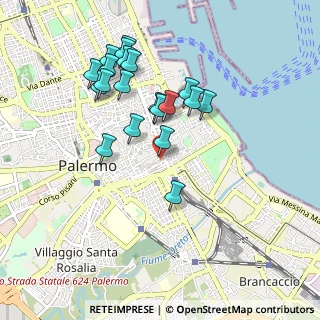 Mappa Vicolo Santa Rosalia, 90133 Palermo PA, Italia (1.0035)