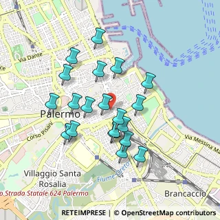 Mappa Via Parrocchia dei Tartari, 90133 Palermo PA, Italia (0.905)