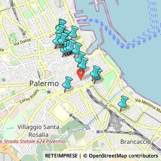 Mappa Via Parrocchia dei Tartari, 90133 Palermo PA, Italia (0.935)