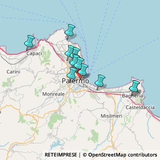 Mappa Via Parrocchia dei Tartari, 90133 Palermo PA, Italia (6.34833)