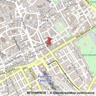 Mappa Corso dei Mille, 4, 90123 Palermo, Palermo (Sicilia)