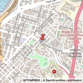 Mappa Via Cardinale Portanova, 50, 89124 Reggio di Calabria, Reggio di Calabria (Calabria)