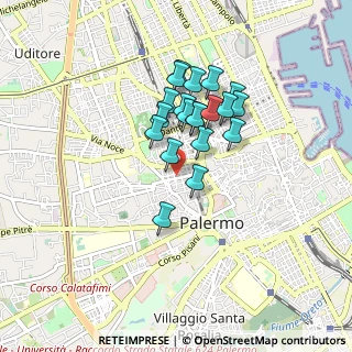 Mappa Via Costantino Lascaris, 90100 Palermo PA, Italia (0.7425)
