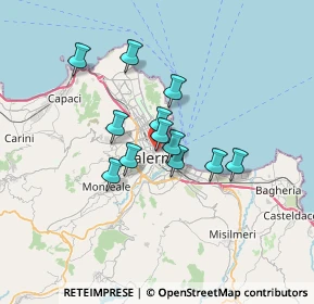 Mappa Via Sedie Volanti, 90134 Palermo PA, Italia (5.46417)