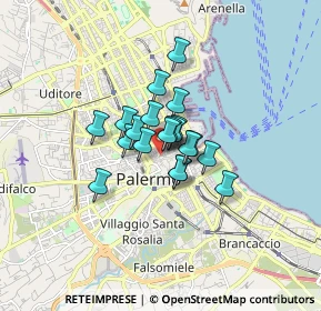Mappa Via Sedie Volanti, 90134 Palermo PA, Italia (1.0235)