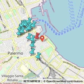 Mappa Via del Quattro Aprile, 90133 Palermo PA, Italia (1.089)