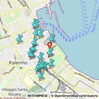 Mappa Via del Quattro Aprile, 90133 Palermo PA, Italia (0.991)