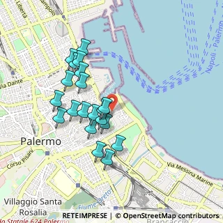 Mappa Via del Quattro Aprile, 90133 Palermo PA, Italia (0.913)