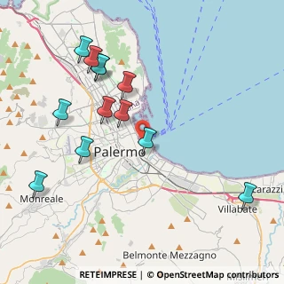 Mappa Via del Quattro Aprile, 90133 Palermo PA, Italia (4.8925)