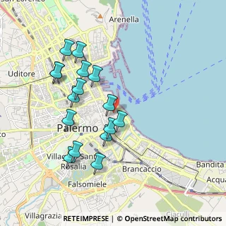Mappa Via del Quattro Aprile, 90133 Palermo PA, Italia (2.05)