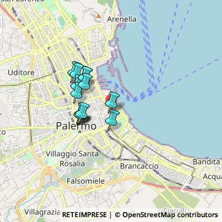 Mappa Via del Quattro Aprile, 90133 Palermo PA, Italia (1.5)