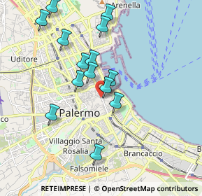 Mappa Salita Sant'Antonio, 90133 Palermo, Italia (1.97643)