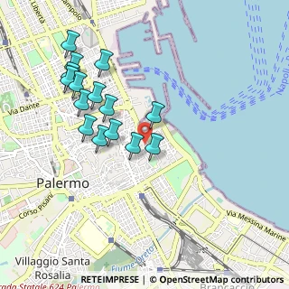 Mappa Salita Partanna, 90133 Palermo PA, Italia (1.06)