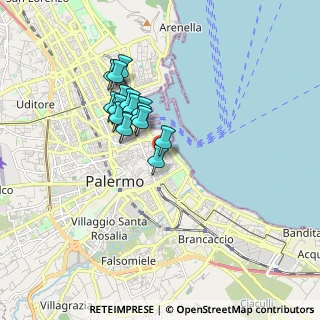 Mappa Salita Partanna, 90133 Palermo PA, Italia (1.51063)