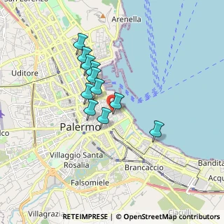 Mappa Salita Partanna, 90133 Palermo PA, Italia (1.50455)