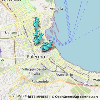Mappa Salita Partanna, 90133 Palermo PA, Italia (1.23)