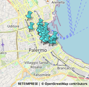 Mappa Vicolo Caldomai, 90134 Palermo PA, Italia (0.93118)