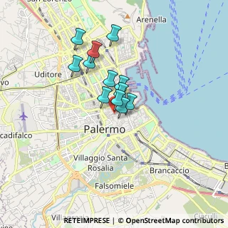 Mappa Via Judica, 90134 Palermo PA, Italia (1.35083)