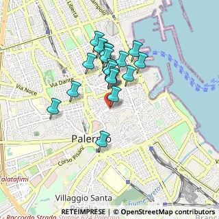 Mappa Via Judica, 90134 Palermo PA, Italia (0.814)
