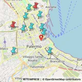 Mappa Piazza Parlatoio, 90133 Palermo PA, Italia (2.56909)