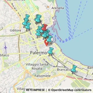 Mappa Piazza Parlatoio, 90133 Palermo PA, Italia (1.82)