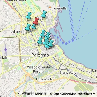 Mappa Vicolo Mori, 90133 Palermo PA, Italia (1.505)