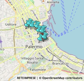 Mappa Vicolo Mori, 90133 Palermo PA, Italia (0.99727)