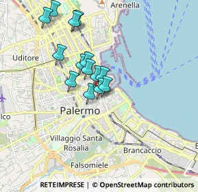 Mappa Vicolo Mori, 90133 Palermo PA, Italia (1.61286)