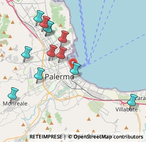 Mappa Piazza Marina, 90100 Palermo PA, Italia (4.94333)