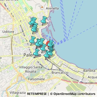 Mappa Piazza Marina, 90100 Palermo PA, Italia (1.486)