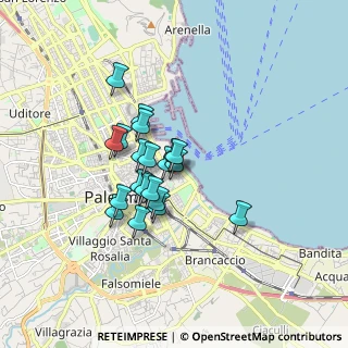 Mappa Piazza Marina, 90100 Palermo PA, Italia (1.372)