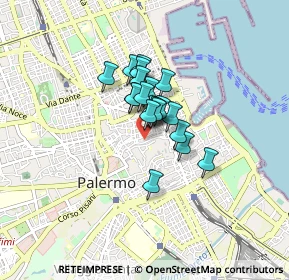 Mappa Via dei Candelai, 90134 Palermo PA, Italia (0.5405)