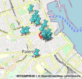 Mappa Via dei Candelai, 90134 Palermo PA, Italia (0.66579)