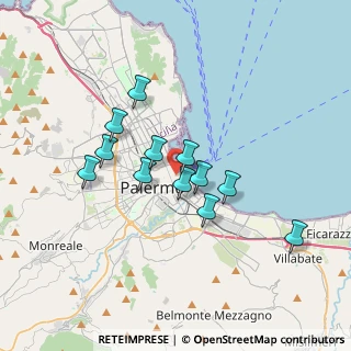 Mappa Piazza S. Francesco D'Assisi, 90133 Palermo PA, Italia (3.21167)