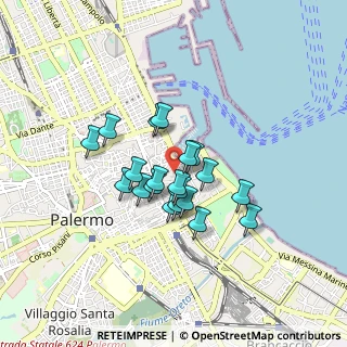 Mappa Piazza S. Francesco D'Assisi, 90133 Palermo PA, Italia (0.6825)