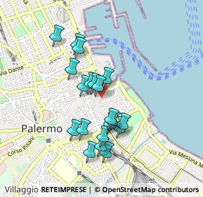 Mappa Piazza S. Francesco D'Assisi, 90133 Palermo PA, Italia (0.8495)