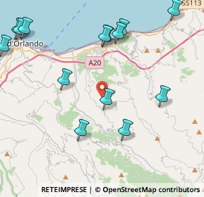 Mappa 98062 Ficarra ME, Italia (5.76786)