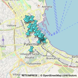 Mappa Piazzetta Santa Sofia, 90146 Palermo PA, Italia (1.2415)
