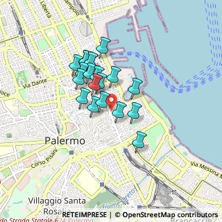 Mappa Piazzetta Santa Sofia, 90146 Palermo PA, Italia (0.7375)