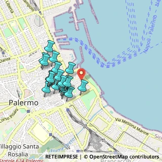Mappa Via Torremuzza, 90133 Palermo PA, Italia (0.856)