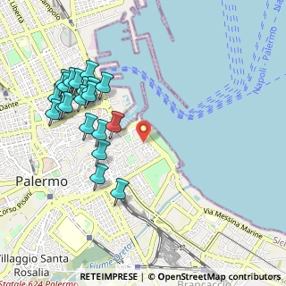 Mappa Via Torremuzza, 90133 Palermo PA, Italia (1.236)