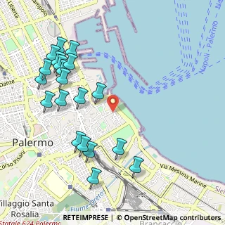 Mappa Via Torremuzza, 90133 Palermo PA, Italia (1.317)